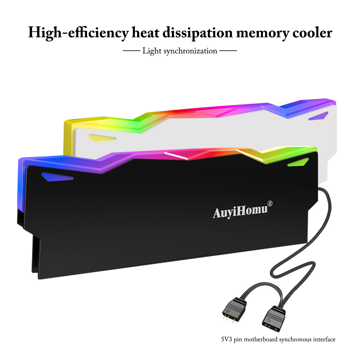 Ddr5 Ram - AuyiHomu RGB 히트싱크, 5V 3핀 ARGB