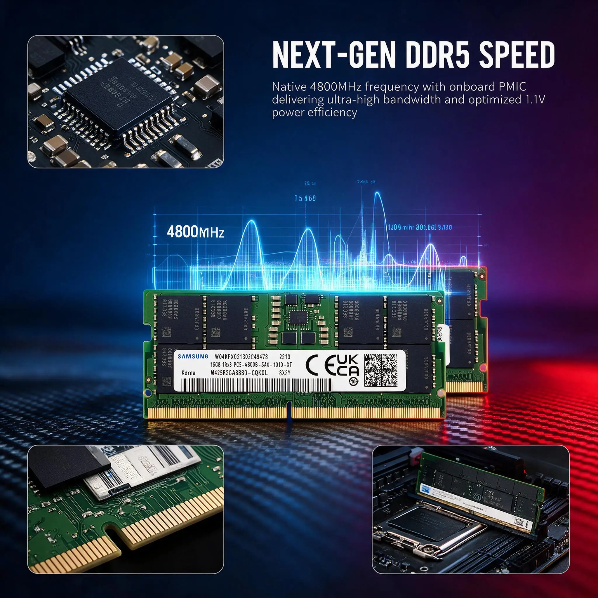 삼성 DDR5 SODIMM RAM 8GB, 8GBx2, - Ddr5 Sodimm 리뷰 및 가격