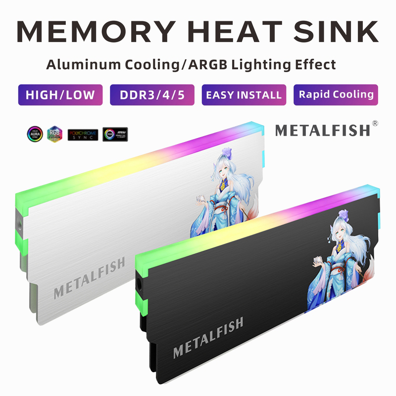 METALFISH DRAM 방열판 5V-3PIN ARG - Ddr5 Ram 리뷰 및 가격