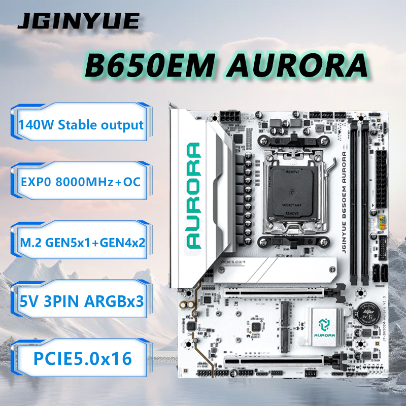 JGINYUE B650M AURORA 새로운 메인보드  - Ddr5 Rgb Ram 리뷰 및 가격